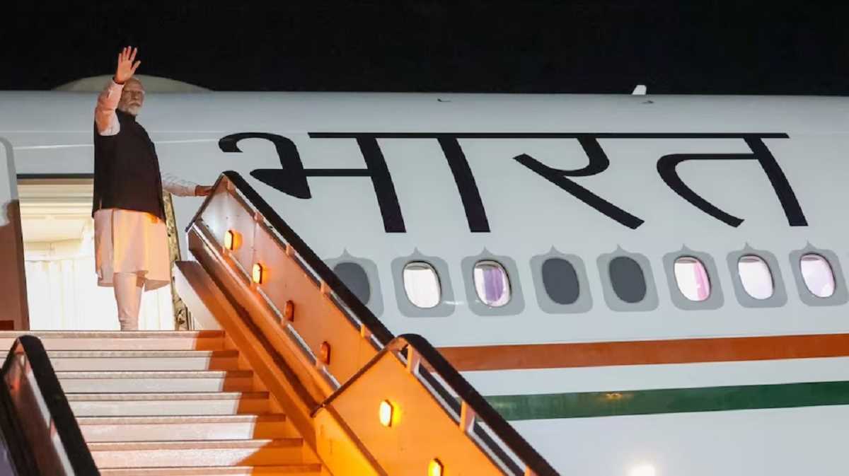 मोदी जी7 शिखर सम्मेलन समापन के बाद भारत के लिए रवाना हुए